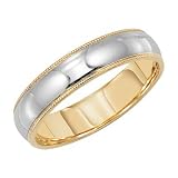 Platinum & 18K Men's 5MM Wedding Band