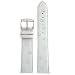 Watch Band Genuine Ostrich Leather Strap 16mm White with Quick Release Springs
