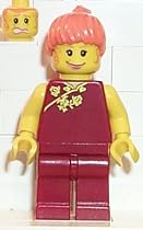 LEGO SPIDERMAN MINI-FIGURE - MARY JANE - MJ RED OUTFIT