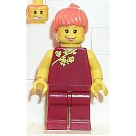 LEGO SPIDERMAN MINI-FIGURE - MARY JANE - MJ RED OUTFIT