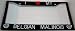 Puppy Face I Love My Belgian Malinois License Plate Frame