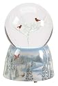 Pack of 2 Nature's Story Teller Musical Cardinal Snow Globe Glitterdomes