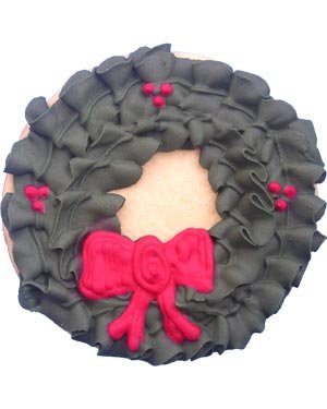 Beautiful Cookies Organic Party Favors-Wreath Organic Cookies Cookies, 10 Cookies by Beautiful Cookies