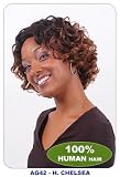 New born free human hair wig: AG42 CHELSEA
