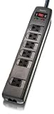 Philips SPP1137WA 6-Outlet Home Office Surge protector (Black)