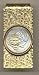 Gorgeous 2-Toned 24K Gold On Sterling Silver World Coin Hinged Money Clip - Cayman Is. 10 Cent "Turtle" (A Little Smaller Than A U.S. Nickel) Total Cl