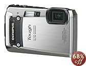 OLYMPUS デジタルカメラ TG-820 シルバー 10m防水 2m耐落下衝撃 -10℃耐低温 耐荷重100kg 1200万画素 裏面照射型CMOS 光学5倍ズーム DUAL IS ハイビジョンムービー 3.0型LCD 広角28mm 3Dフォト機能 TG-820 SLV