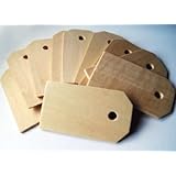 Wood Gift Tags / Blank Wooden Tags for Wine, Decor, Weddings (Pkg of 50)