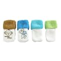 Just One Year Terry No-Skid Socks 4-pk. - Blue (0-9 mos.)