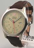 MENS WENGER SWISS MILITARY LEATHER NEW DATE WATCH 72992
