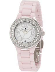 Charles-Hubert, Paris Womens 6777-P Premium Collection Pink Ceramic Watch