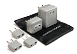 VCT- International Travel Voltage Converter / Foreign Plug Adapter Kit - Dual 50 Watt / 1600 Watts (Model VM 6)