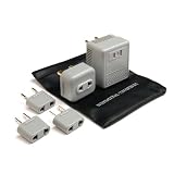 VCT- International Travel Voltage Converter / Foreign Plug Adapter Kit - Dual 50 Watt / 1600 Watts (Model VM 6)