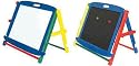 Ziggy Art "Claude" Table Top Easel With Chalk Board And  Dry Wipe Board