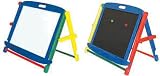 Ziggy Art Claude Table Top Easel With Chalk Board And Dry Wipe Board