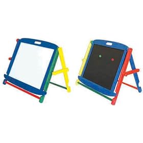 Ziggy Art "Claude" Table Top Easel With Chalk Board And Dry Wipe Board