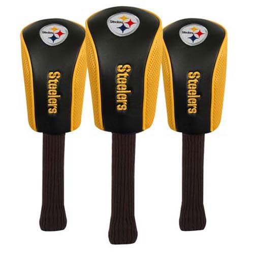 NFL Pittsburgh Steelers Mesh Barrel Headcover - Set of Three