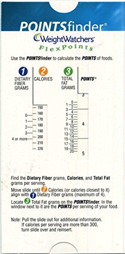 Weight Watchers POINTSfinder Flexpoints Cardboard Slide Calculator