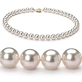 White 8.5-9mm AAA Japanese Akoya Pearl Necklace 23 inch Matinee Length