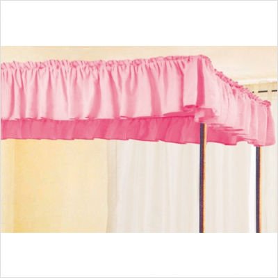 Princess Twin Canopy Cover Color: White