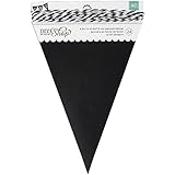 American Crafts 24-Piece Pennant DIY Shop Chalkboard Banner, 4.5 by 7-Inch
