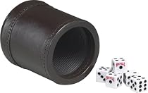 Bicycle Full Leather Casino Dice Cup and Dice