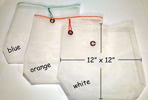 Almond Milk and Juicing Kit with Orange Draw String - Filter Bag with Quart Jar and Instuctions - Nut Milk Bag Filter Mesh Strainer