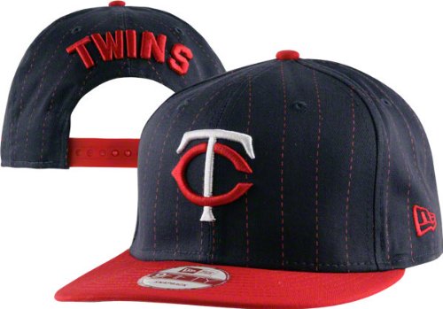 Minnesota Twins Navy New Era Pin Snap 2 Snapback Adjustable Hat