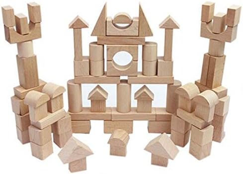TRESS 100 Pcs Barrels Big Wood Building Blocks For Baby Children's Educational Early Childhood Toys