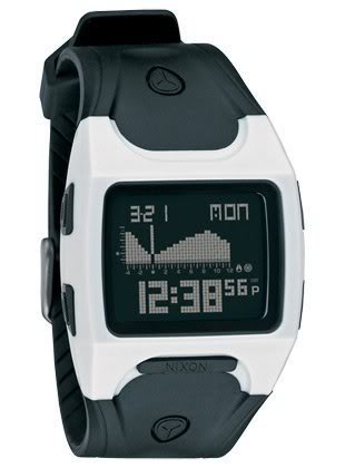 Nixon Lodown Watch - Men's Black/White, One Size