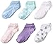 Maidenform Big Girls' Dots and Stripes No-Show Socks (Pack of Six)