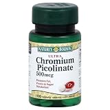Nature's Bounty Chromium Picolinate, Ultra, 500 mcg, Tablets, 100 ct.