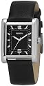 Fossil FS4150 Gents Black Leather Strap Watch with Balck Analog Dial and Date Function