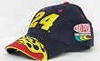 Jeff Gordon Cap - Mens Jeff Gordon #24 Adjustable Cap With Number On Front And Flames On The Bill