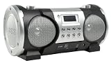41fl2C8akmL. SL160  König HAV PRCD20 Tragbares Stereo Radio (CD /MP3 Player, 13 Watt, SD Kartenslots, USB 2.0) schwarz/silber