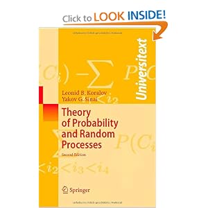 Probability Theory, Random Processes, Random Fields Leonid Koralov, Yakov G. Sinai