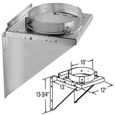 Adjustable Stainless Steel Tee Support Bracket - 8