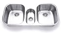 Stainless Steel Undermount Kitchen Sink - Triple Bowl