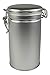 Latching Tea Tin, Tea Canister, Airtight Tea Container, Spice Storage Tins, Stainless Steel Coffee Canister w/ Airtight Latch Rubber Seal, 12 oz (Set of 2) (2)