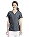Cherokee Women's V Neck Scrubs Shirt, Pewter, Medium