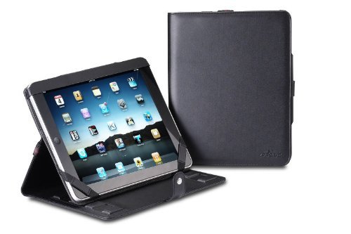 Acase Leather Flip Book Jacket/folio for Apple iPad 2 2nd Generation – 16GB, 32GB, 64GB, WiFi and WiFi +3G (Black)