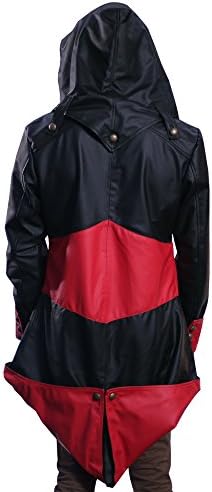 Hollywood Wardrobe Men's Connor Kenway Assassin's Creed 3 Jacket Custom Size Black & Red