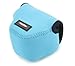 MegaGear ''Ultra Light'' Neoprene Camera Case Bag with Carabiner for Canon PowerShot SX510, SX420 IS, SX410 IS, SX400 (Blue)