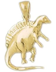 Dazzlers Solid 14 karats gold Dinosaur Charm Pendant Available in three colors from jewelsberry (weights: 2.0 grams only)