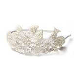 Ivory Sequin and Pearl Appliqué Bridal Headband