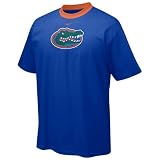 Nike Florida Gators Royal Blue Contrast Neck Logo T-shirt