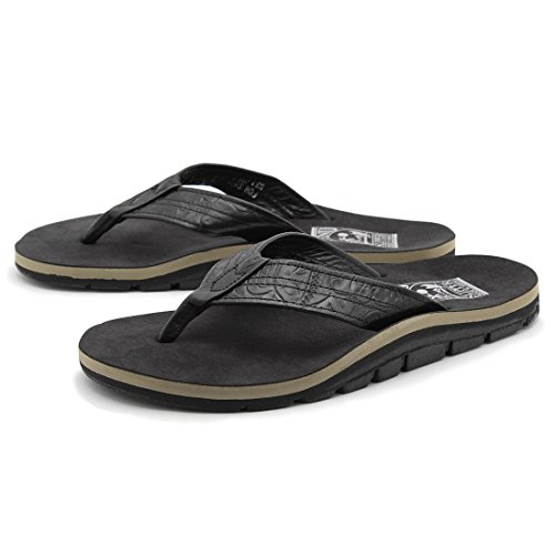 (アイランドスリッパ)Island Slipper パニオロスエード IB8903L トングサンダル メンズ 01.ブラックカウボーイ US8.0(26cm) [並行輸入品]