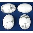4 White Turquoise Oval Cabochons Loose Gemstones 18mm