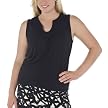 Merona Plus Sleeveless V-Neck Top- Ebony