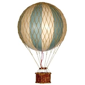 Nostalgischer Hei�luftballon / Modellballon: Unbeschwert durch die L�fte gleiten, gr�n � 18 cm